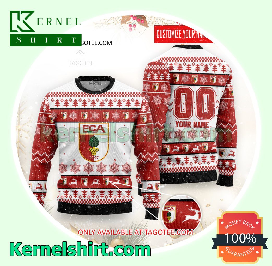 FC Augsburg Logo Xmas Knit Sweaters