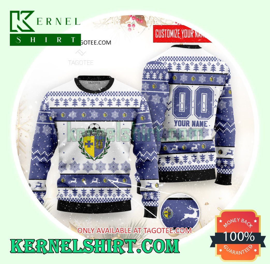 FC Kolkheti Logo Xmas Knit Sweaters