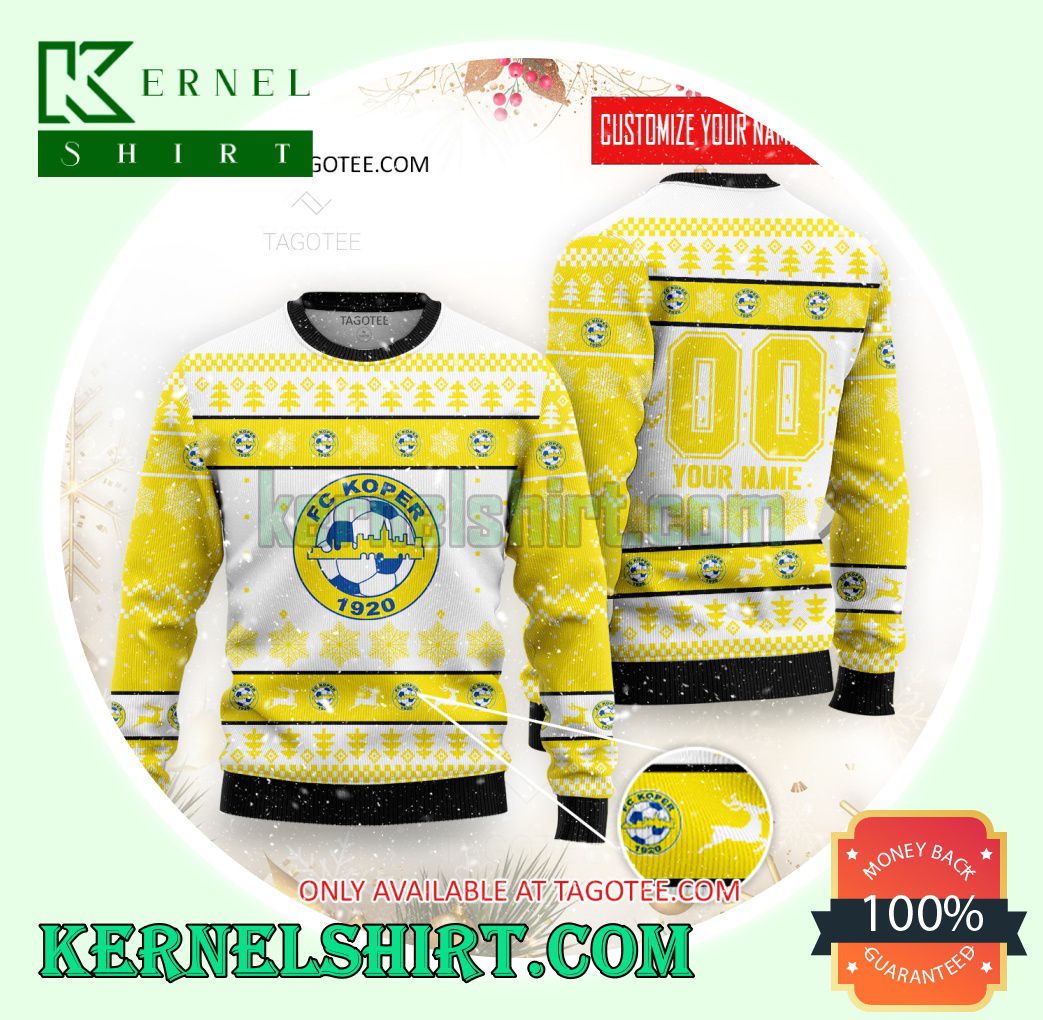 FC Koper Logo Xmas Knit Sweaters