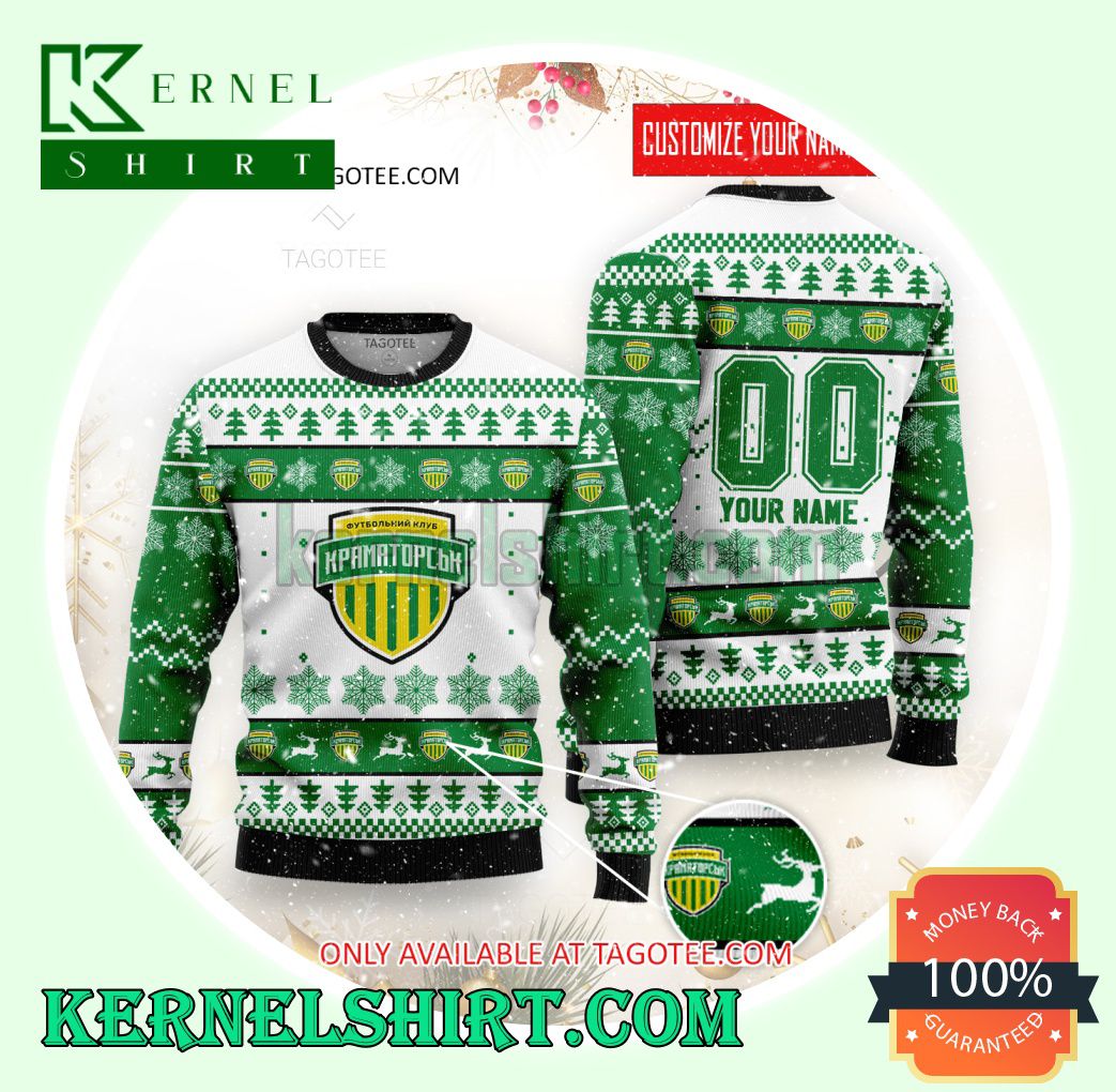 FC Kramatorsk Logo Xmas Knit Sweaters