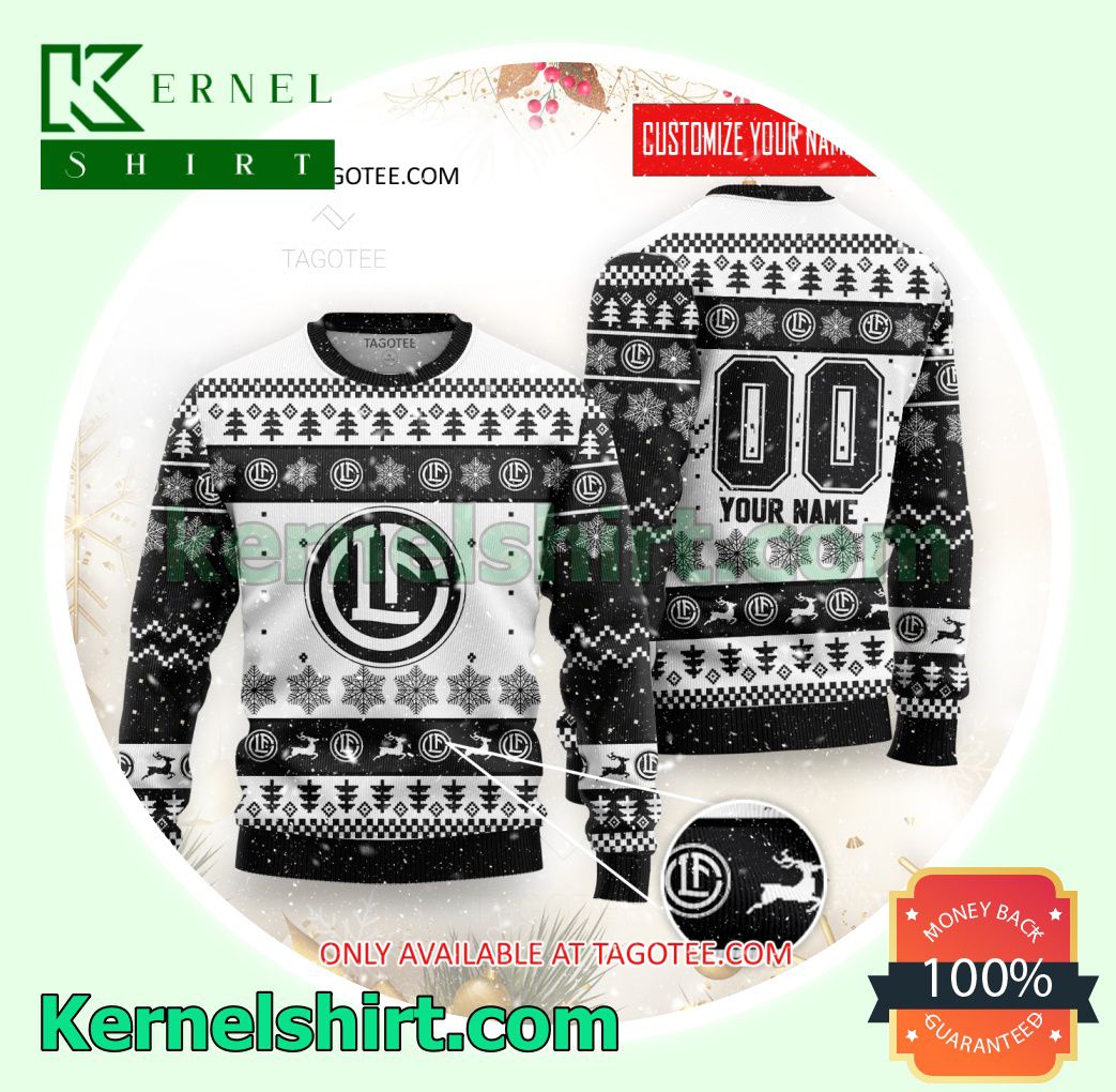 FC Lugano Logo Xmas Knit Sweaters