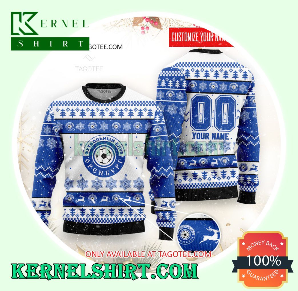 FC Orenburg Logo Xmas Knit Sweaters