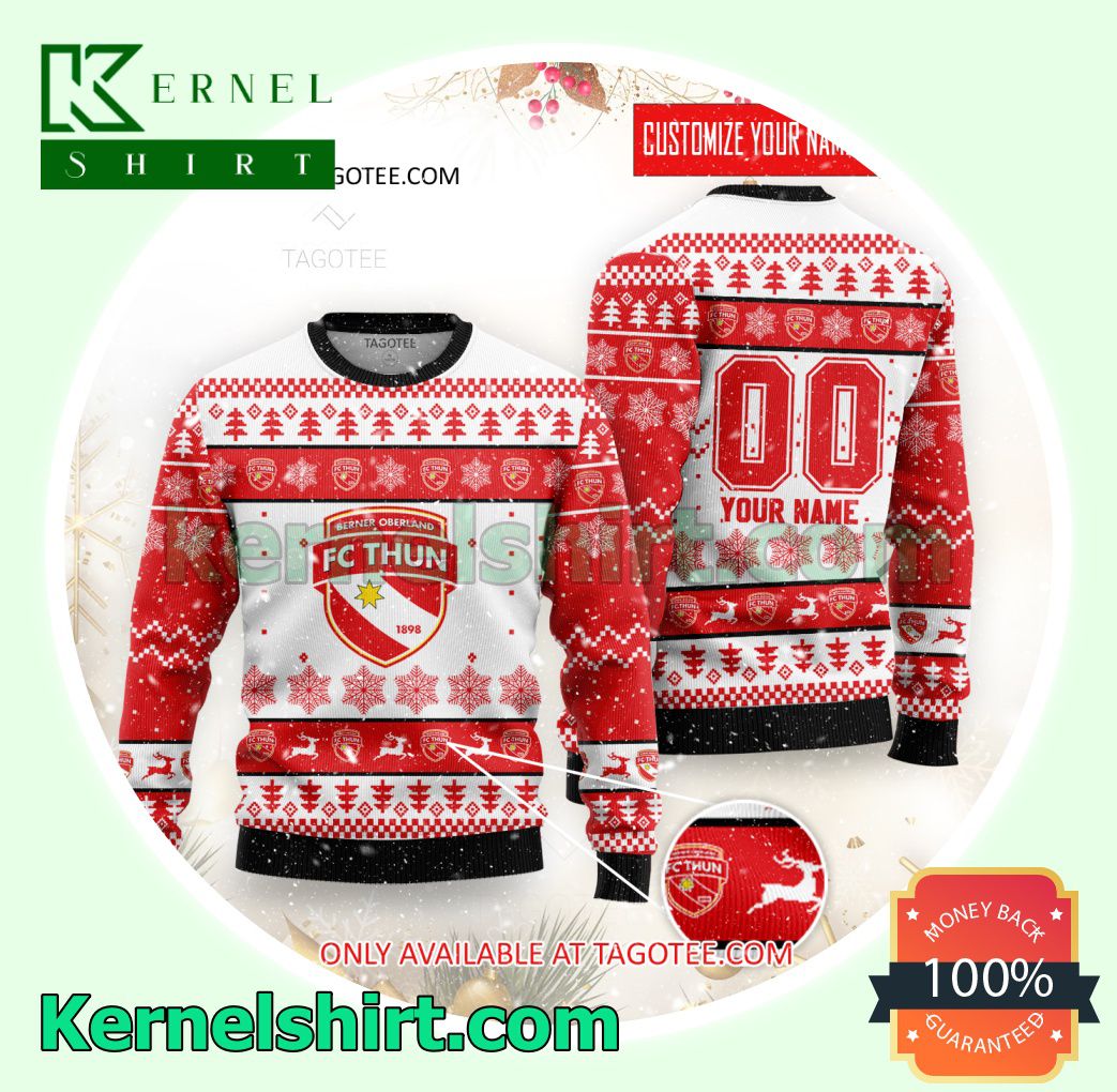 FC Thun Logo Xmas Knit Sweaters