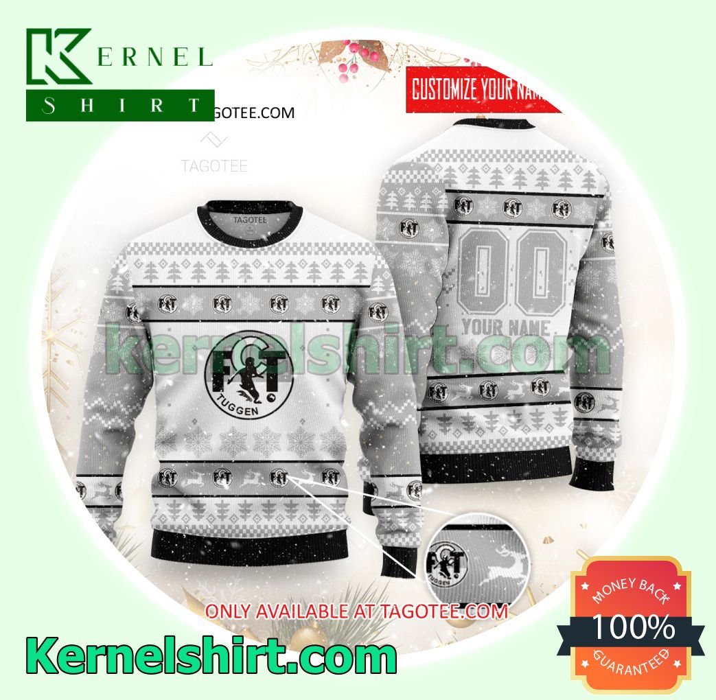 FC Tuggen Logo Xmas Knit Sweaters