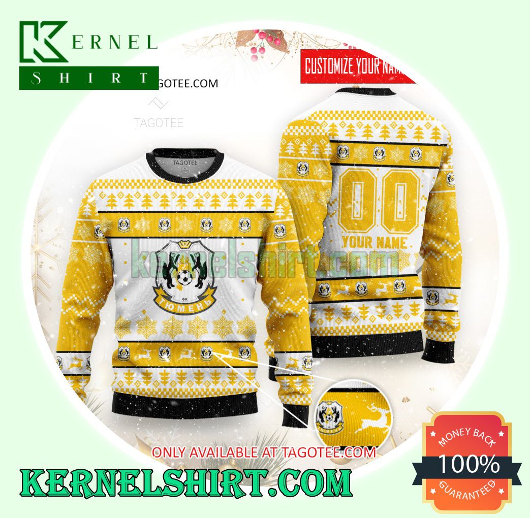 FC Tyumen Logo Xmas Knit Sweaters