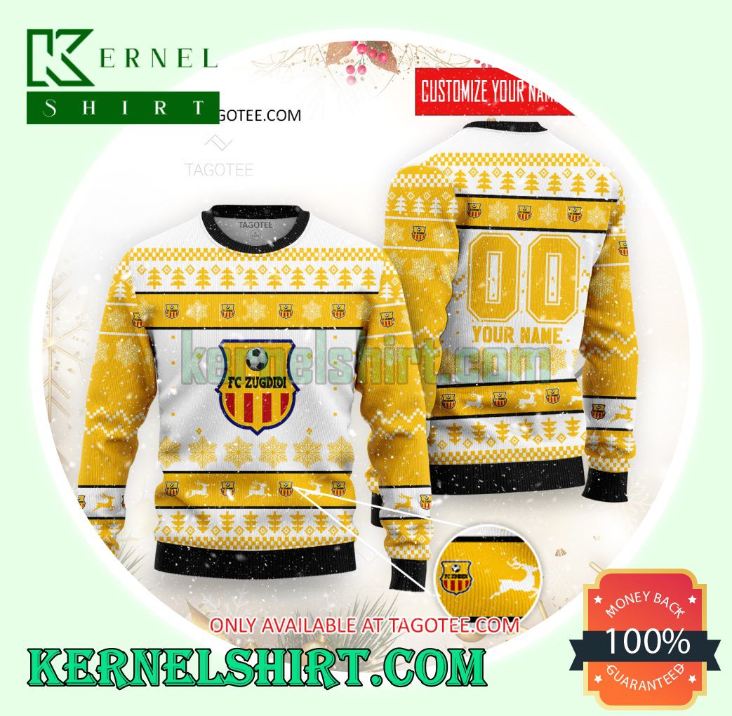FC Zugdidi Logo Xmas Knit Sweaters