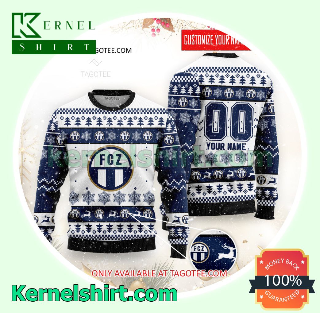 FC Zürich Logo Xmas Knit Sweaters