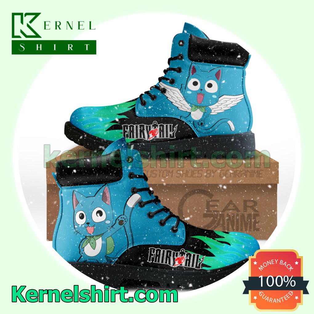 Fairy Tail Happy Winter Leather Boots