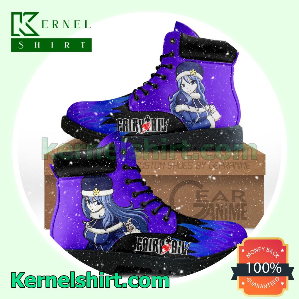 Fairy Tail Juvia Lockser Winter Leather Boots