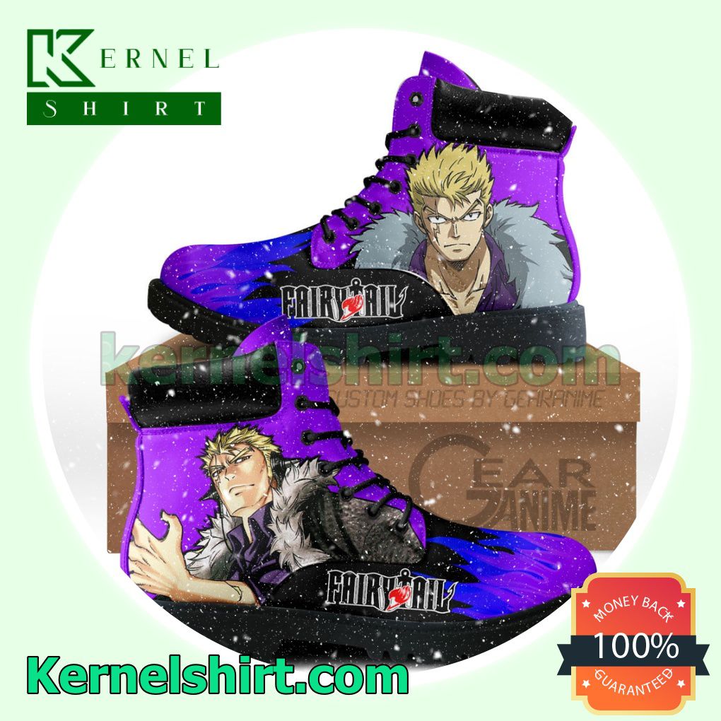 Fairy Tail Laxus Dreyar Winter Leather Boots