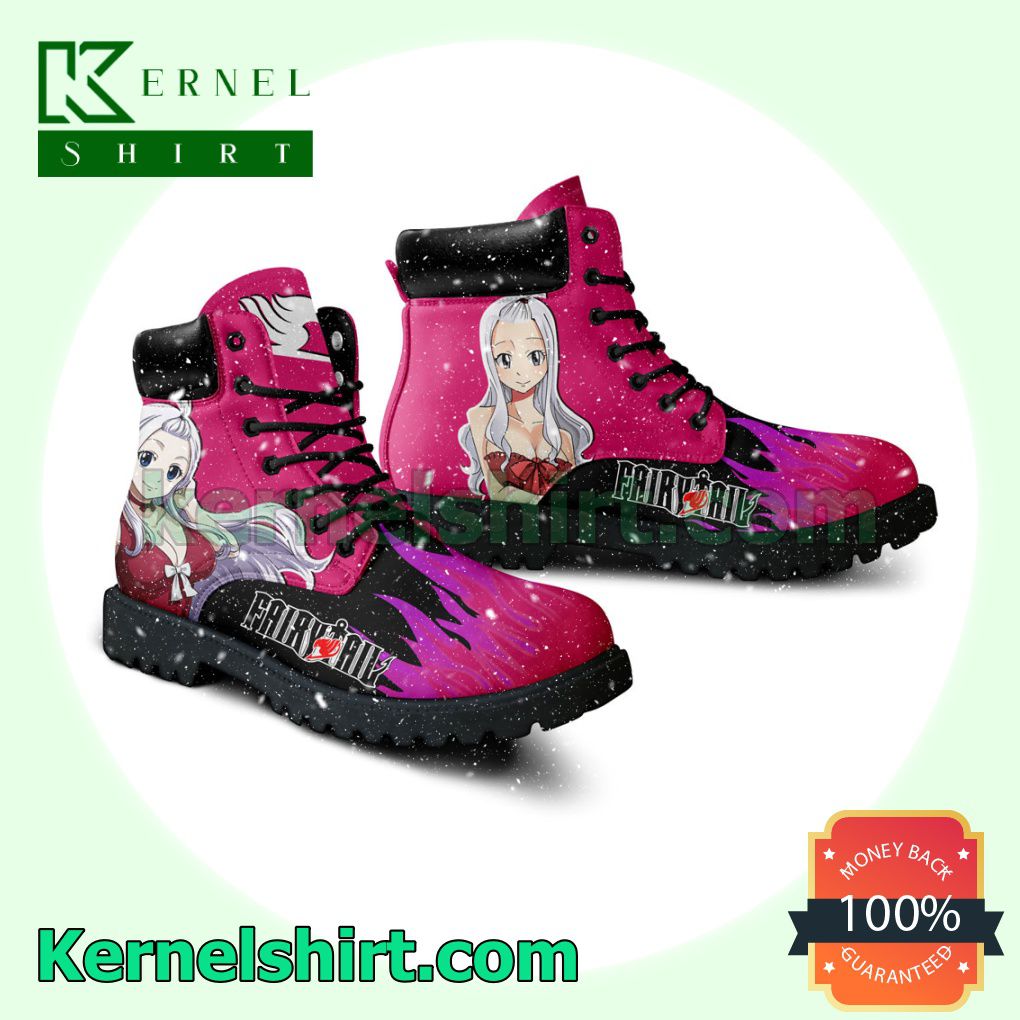 Fairy Tail Mirajane Strauss Winter Leather Boots a