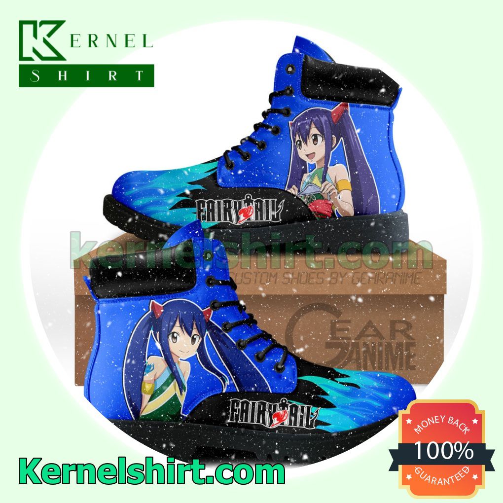 Fairy Tail Wendy Marvell Winter Leather Boots