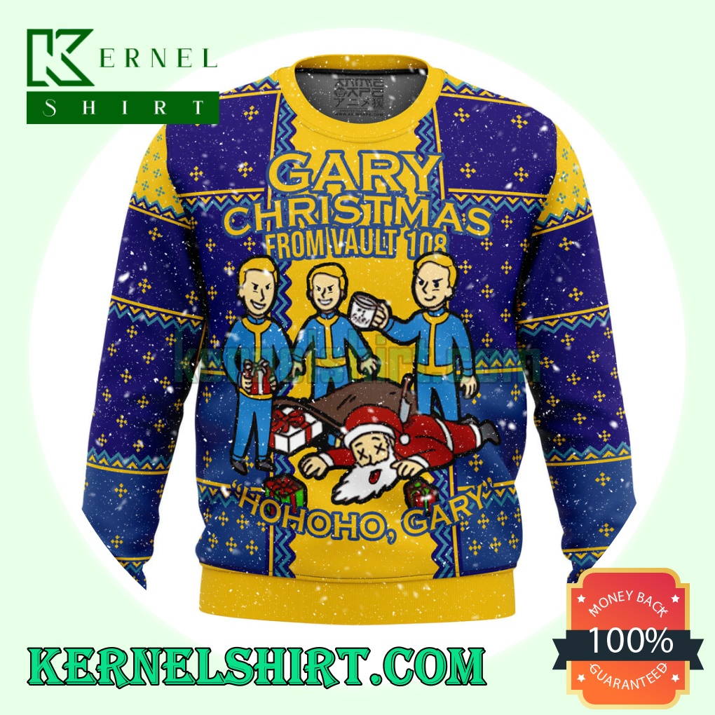 Fallout Gary Knitting Christmas Sweatshirts