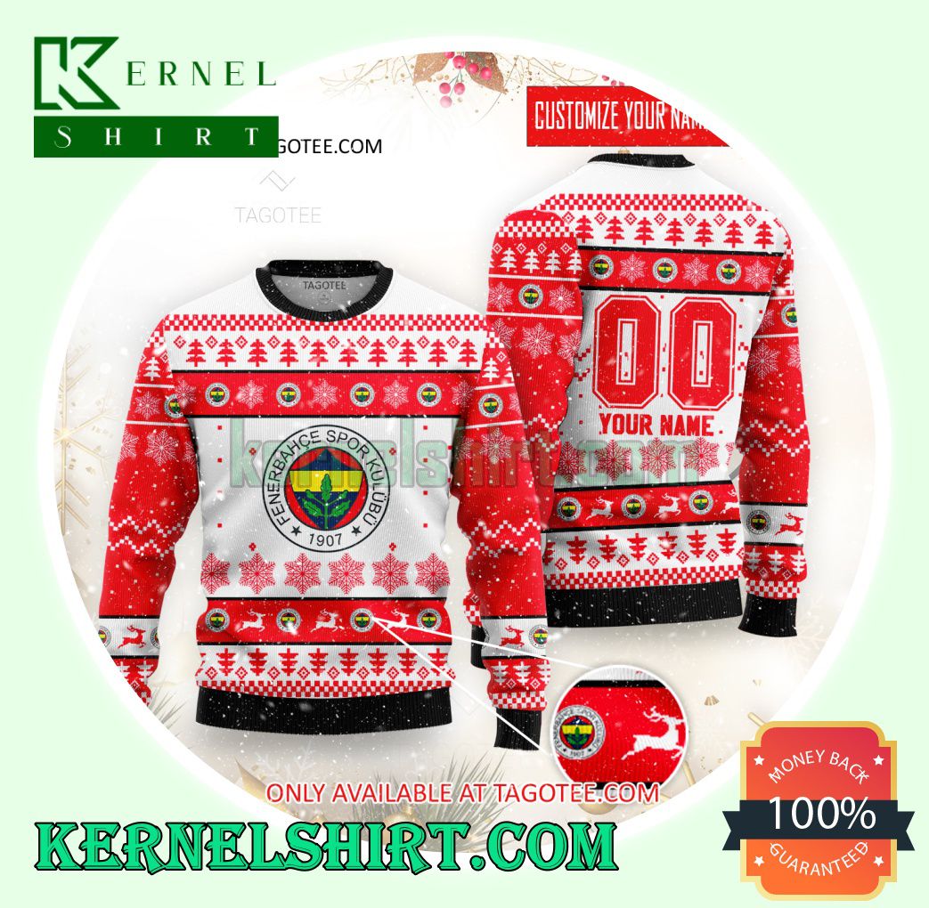 Fenerbahce 2 Women Logo Xmas Knit Sweaters