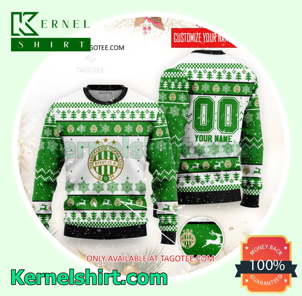 Ferencvaros Logo Xmas Knit Sweaters