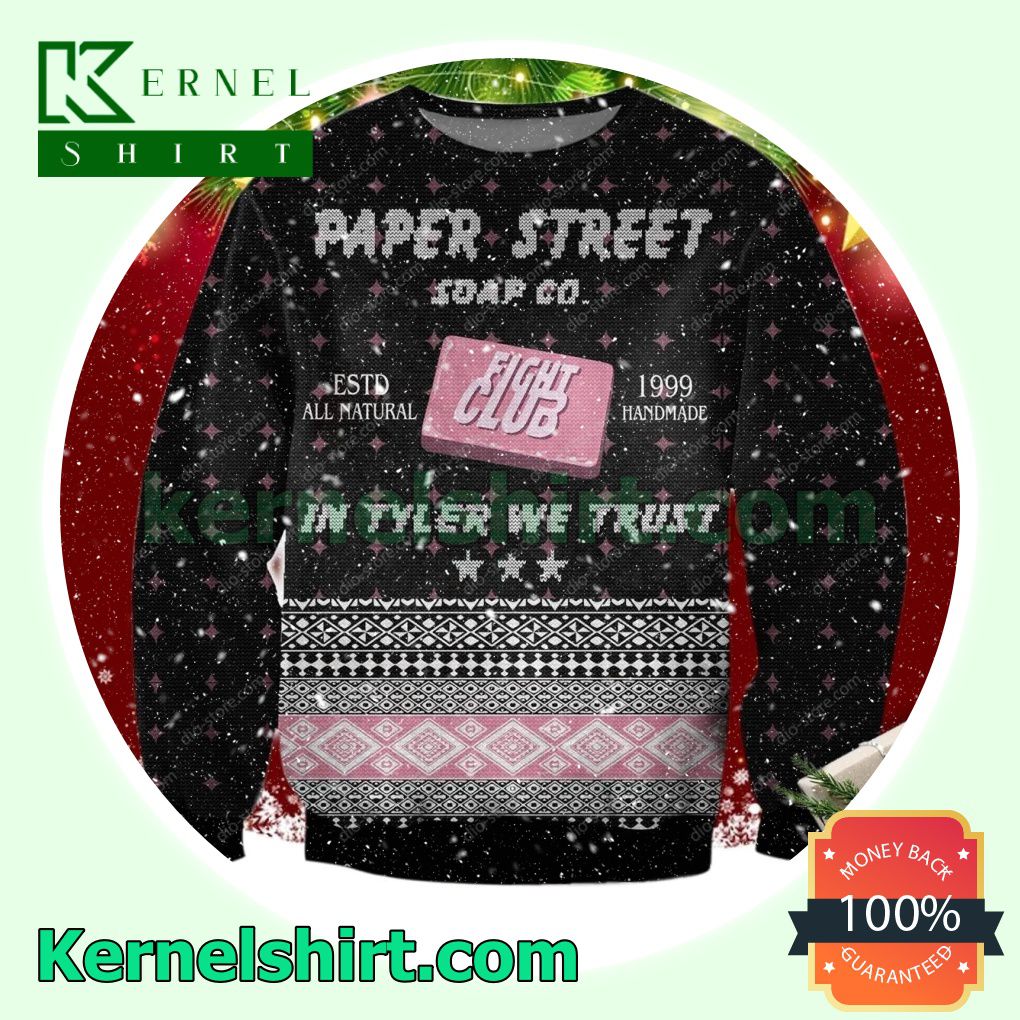 Fight Club Paper Street Soap Co. Xmas Knitted Sweaters