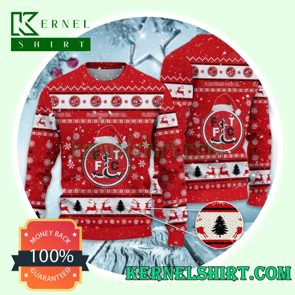 Fleetwood Town F.C Club Snowflake Xmas Knit Sweaters