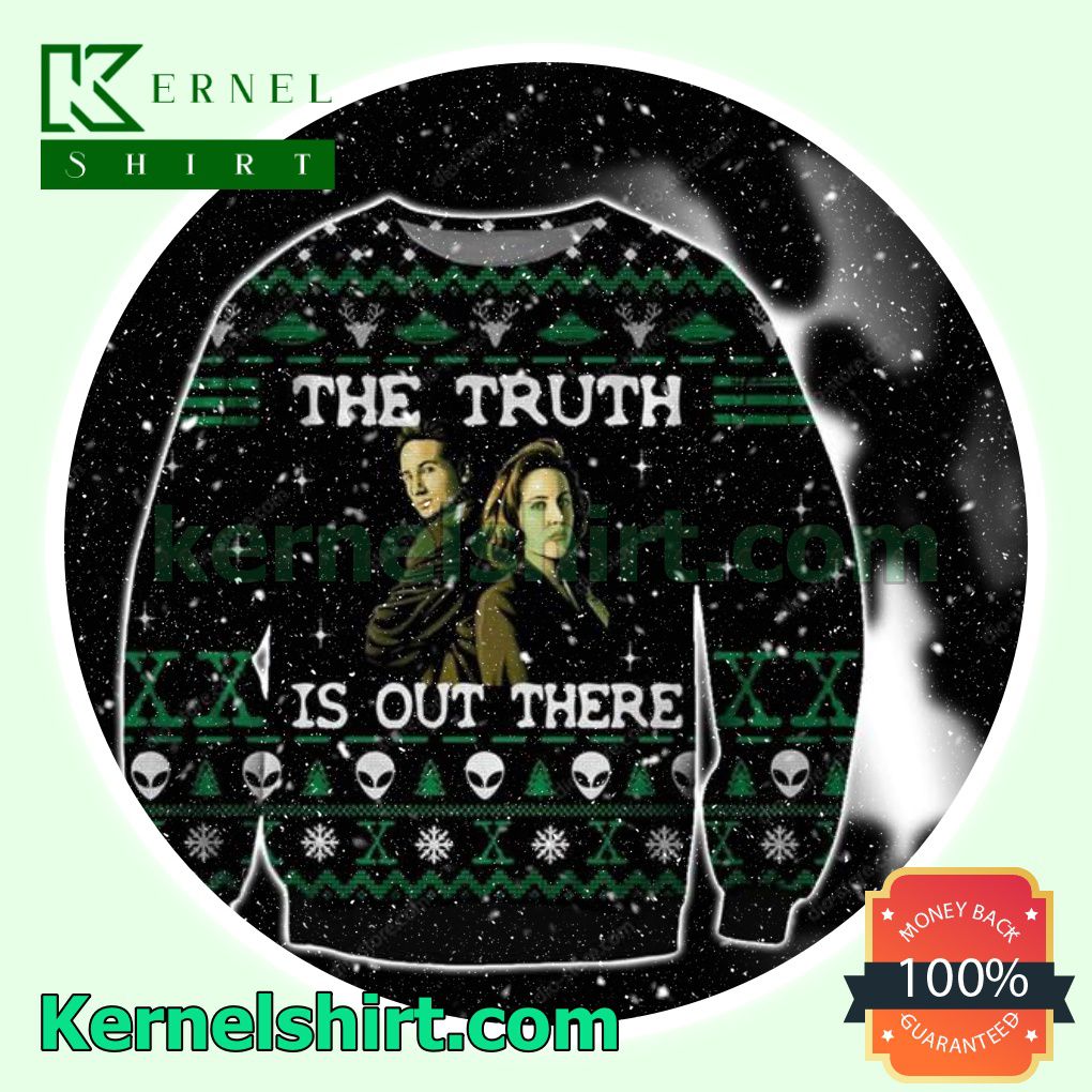 Fox Mulder Dana Scully The X- Files The Truth Is Out There Xmas Knitted Sweaters