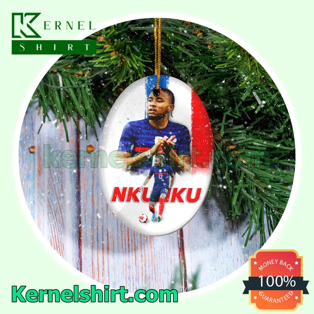 France - Christopher Nkunku Fan Holiday Ornaments