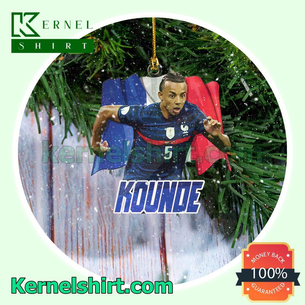 France - Jules Kounde Fan Holiday Ornaments a