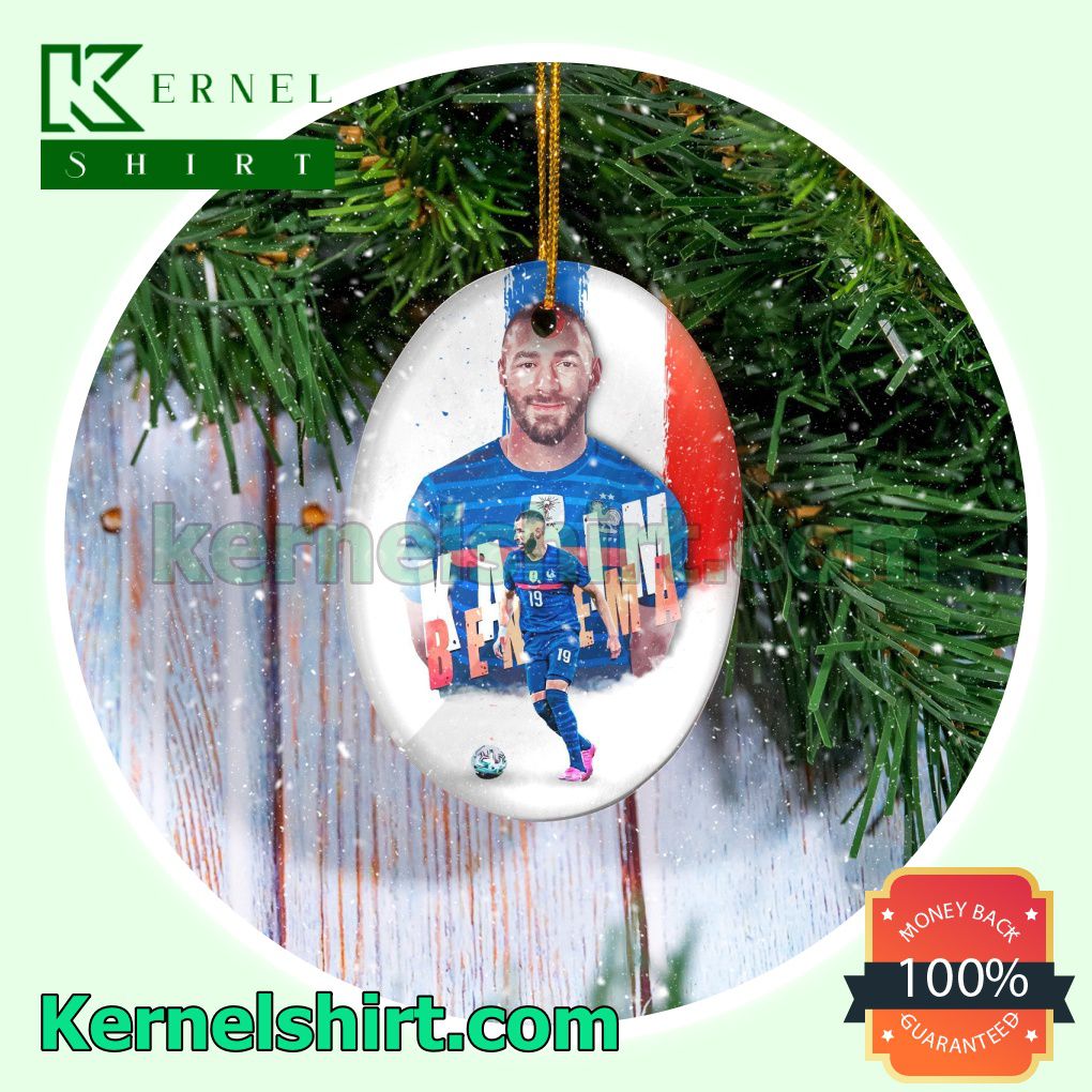 France - Karim Benzema Fan Holiday Ornaments