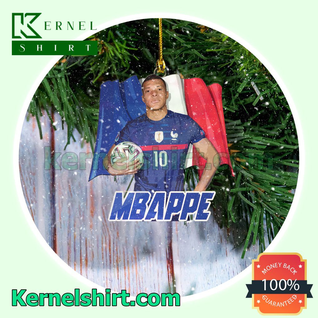 France - Kylian Mbappe Fan Holiday Ornaments a