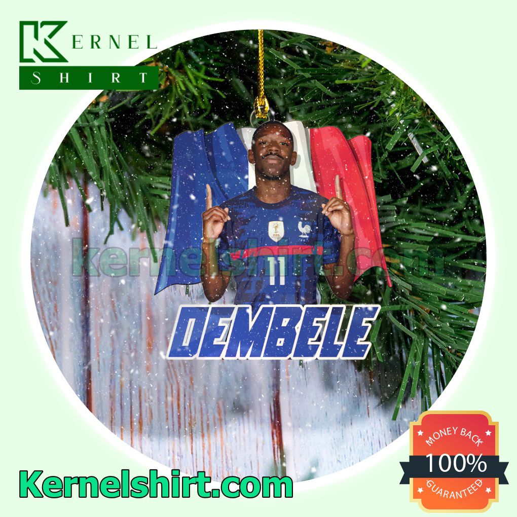 France - Ousmane Dembele Fan Holiday Ornaments a