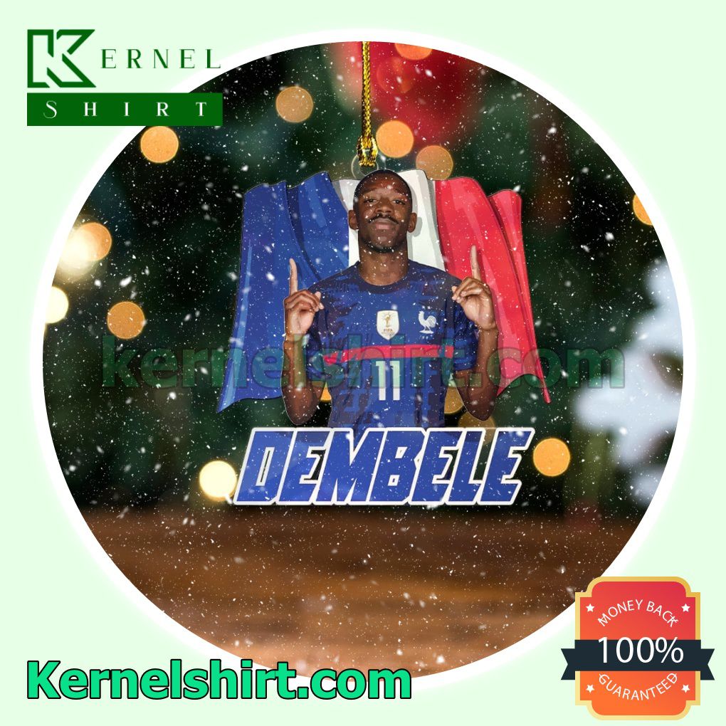 France - Ousmane Dembele Fan Holiday Ornaments