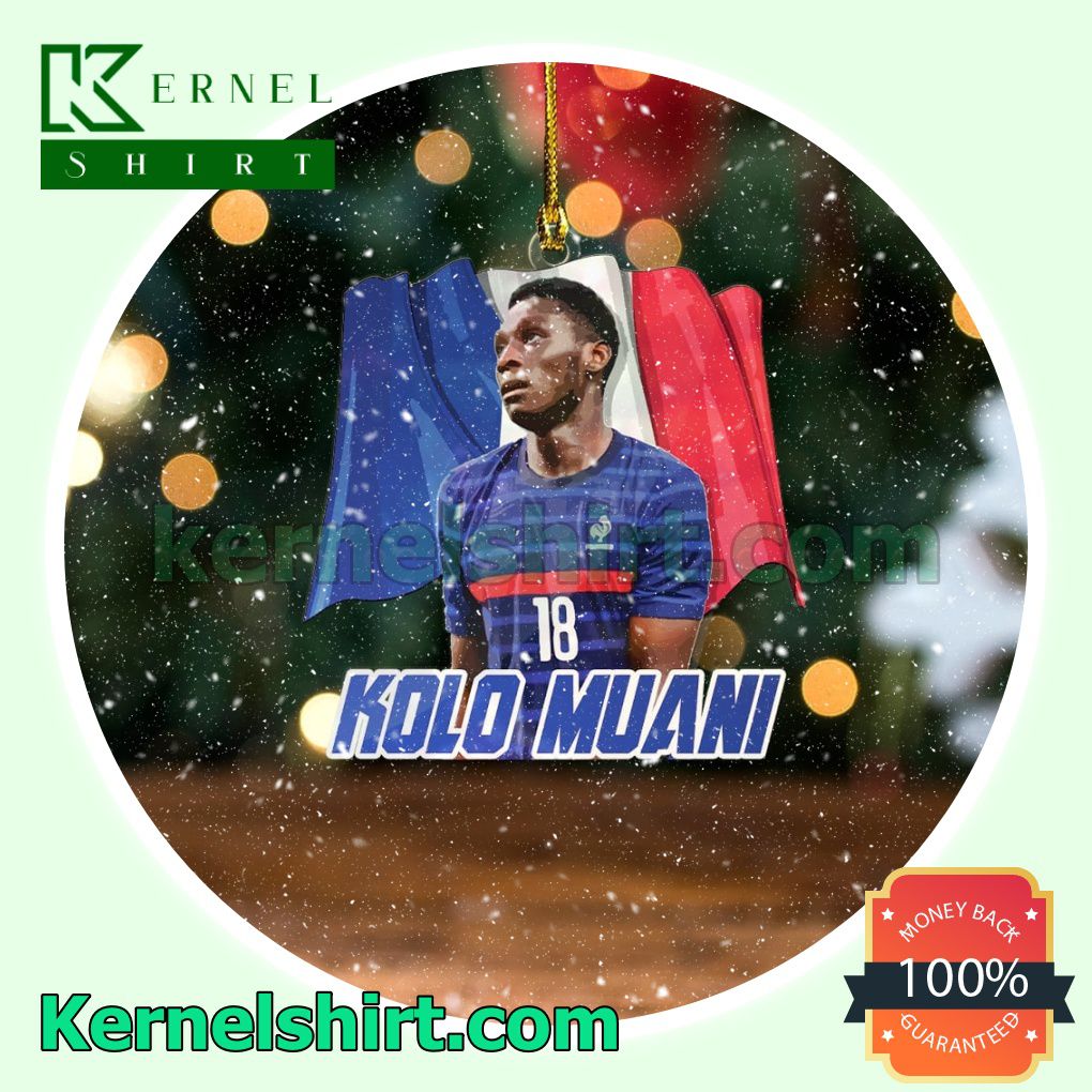 France - Randal Kolo Muani Fan Holiday Ornaments