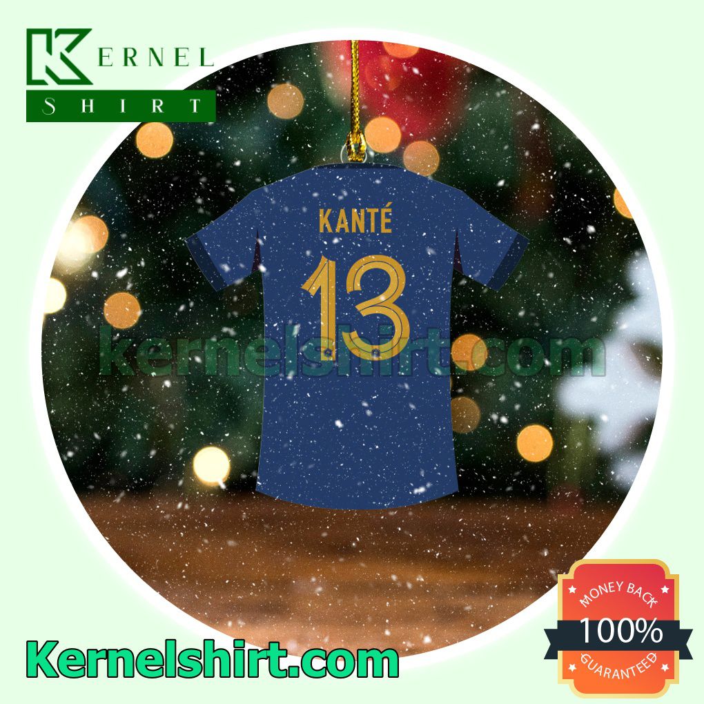 France Team Jersey - Kante Fan Holiday Ornaments a