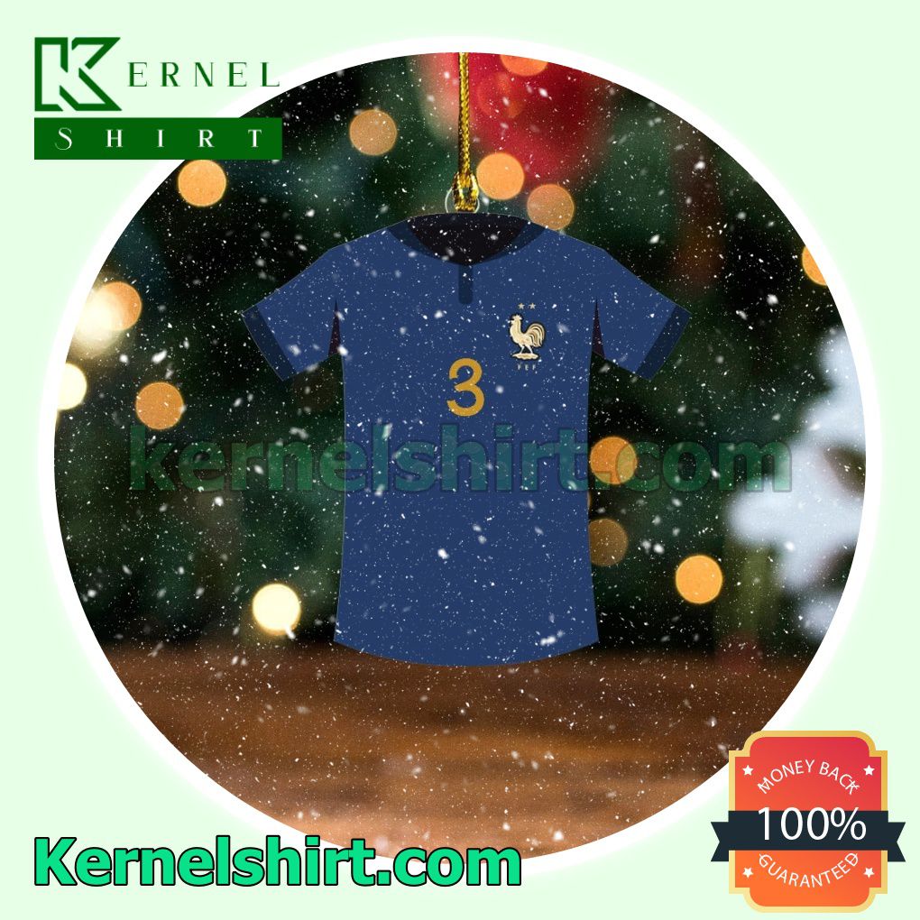 France Team Jersey - Kimpembe Fan Holiday Ornaments