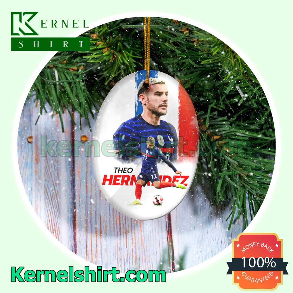 France - Theo Hernandez Fan Holiday Ornaments