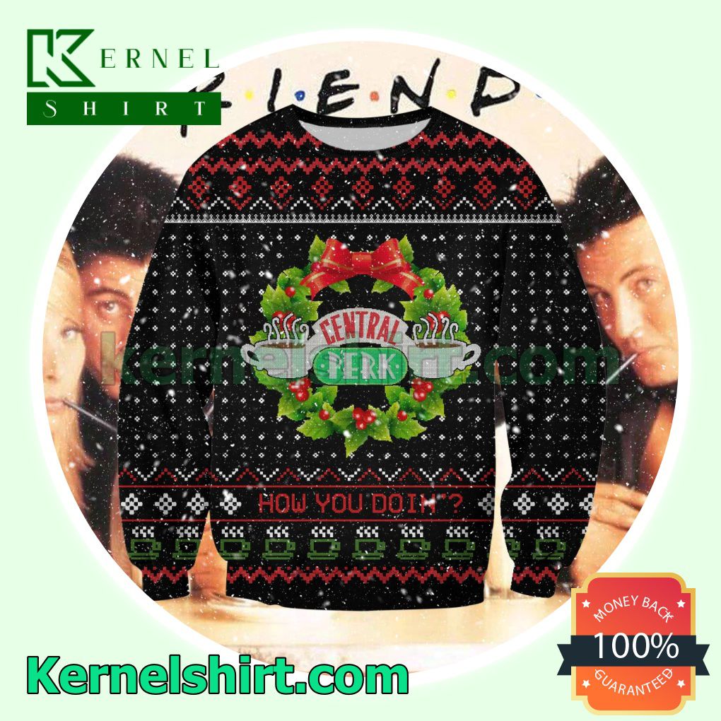 Friends Central Perk How You Doin' Knitted Christmas Jumper