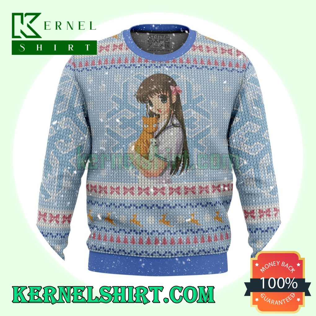 Fruits Basket Tooru Honda Knitting Christmas Sweatshirts