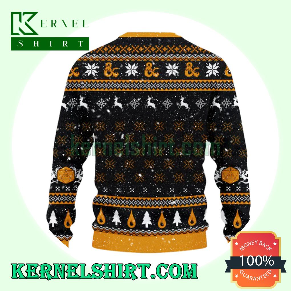 Game Master D20 Dungeons Xmas Knit Sweaters a