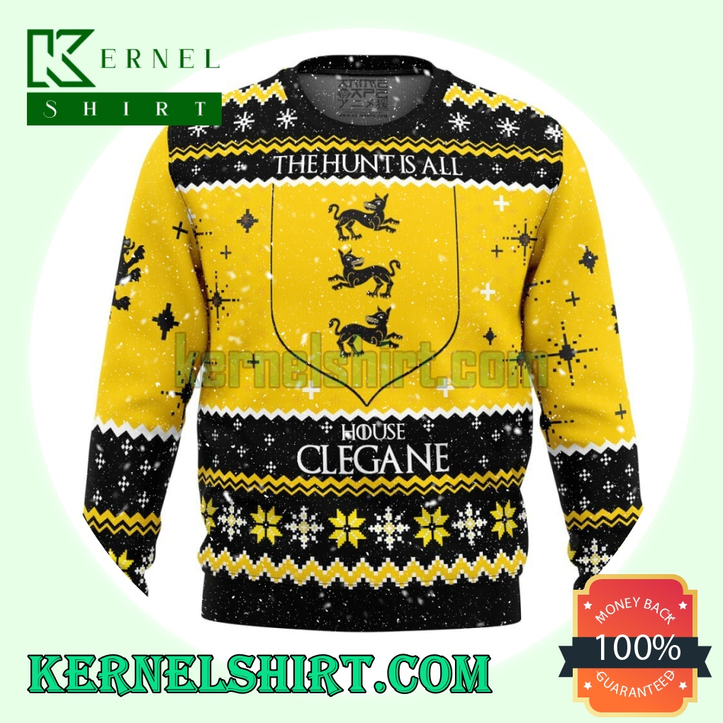 Game Of Thrones House Clegane Knitting Christmas Sweatshirts