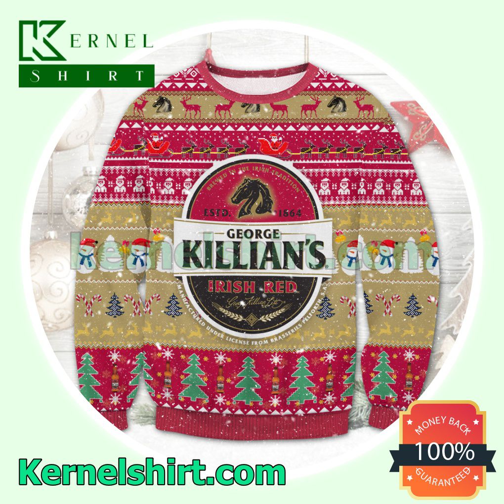 George Killian's Irish Red Knitted Christmas Sweatshirts