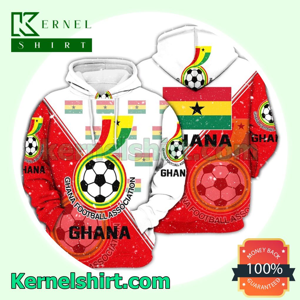 Ghana National Logo Soccer Fan Hawaiian Shirt Sweatshirt