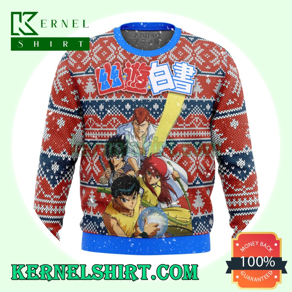 Ghost Fighter Yu Yu Hakusho Alt Knitting Christmas Sweatshirts