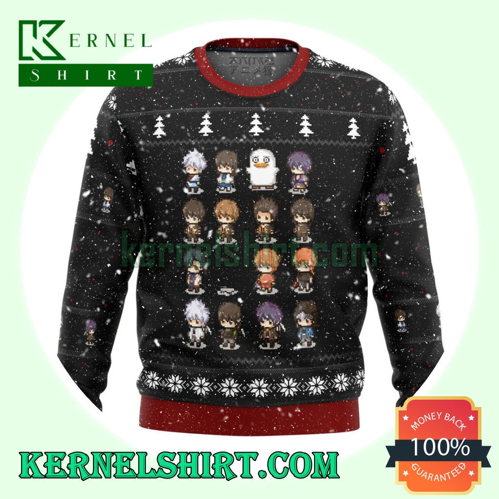 Gintama Sprites Knitting Christmas Sweatshirts