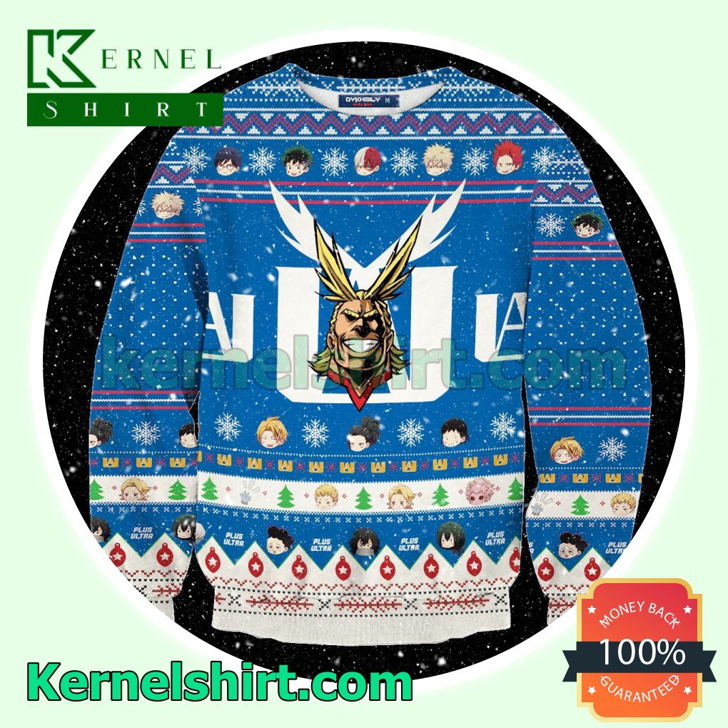 Go Beyond Plus Ultra My Hero Academia Knitted Christmas Jumper