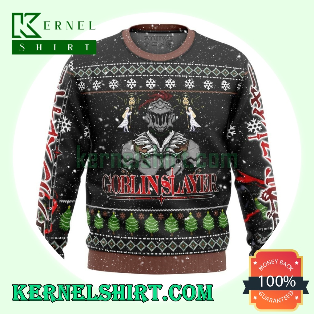 Goblin Slayer Pine Tree Knitting Christmas Sweatshirts