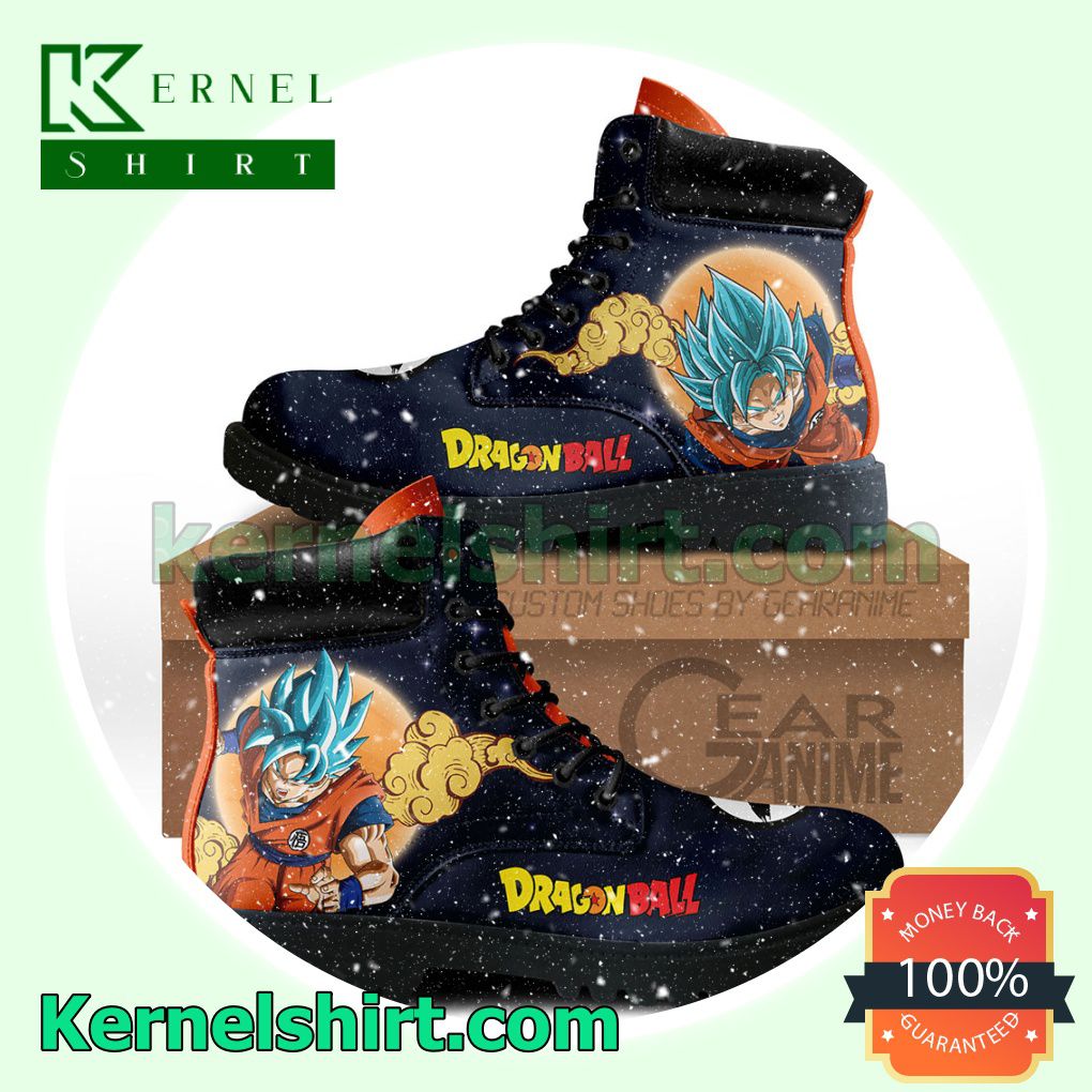 Goku Blue Dragon Ball Winter Leather Boots