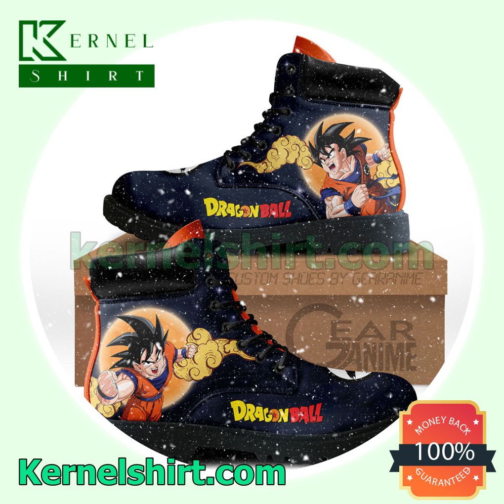 Goku Winter Leather Boots Dragon Ball Winter Leather Boots