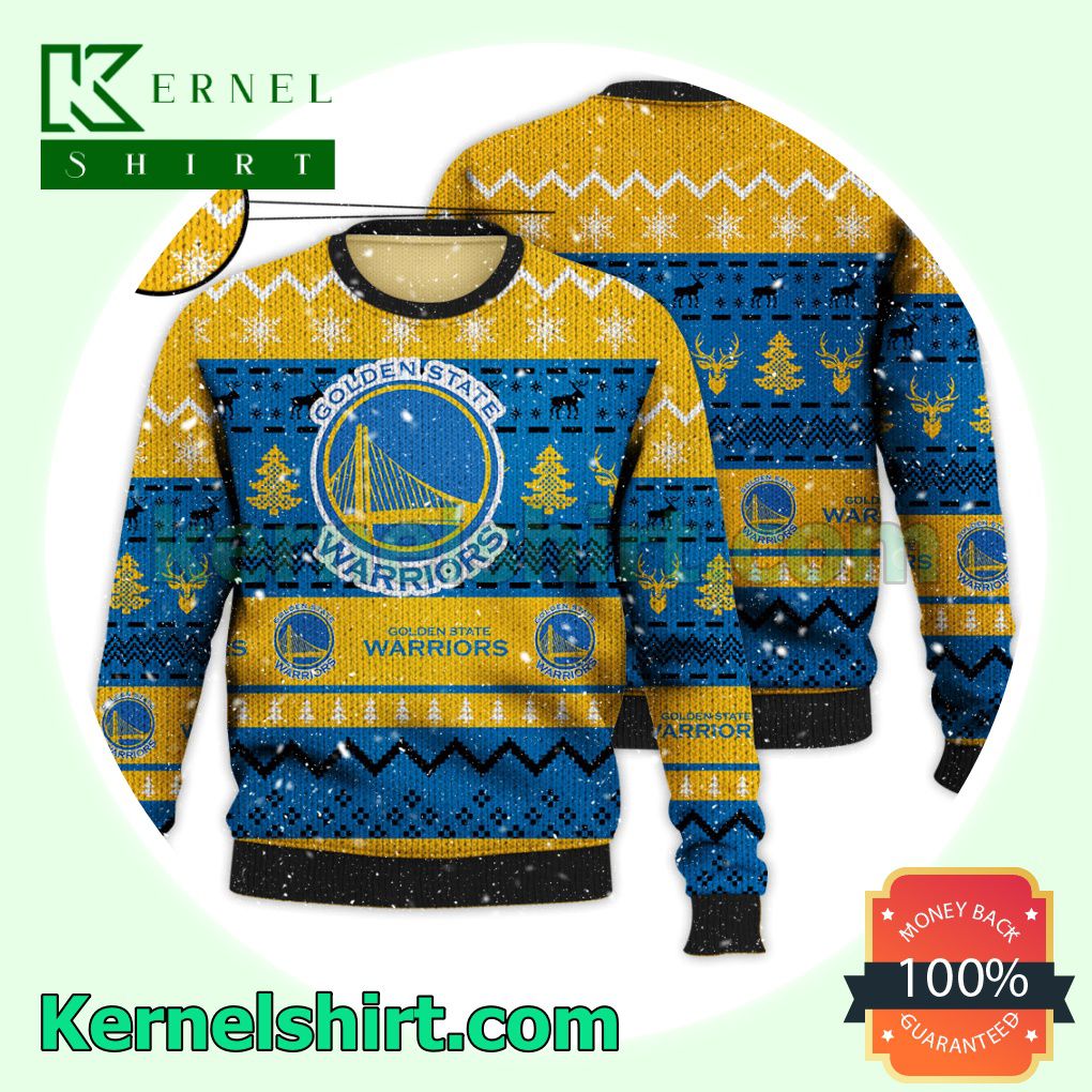 Golden State Warriors NBA Funny Knitted Christmas Jumper