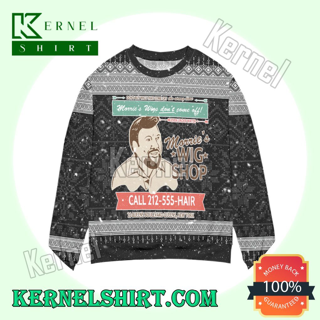 Goodfellas Morrie's Wigs Don't Come Off! Knitted Christmas Sweatshirts