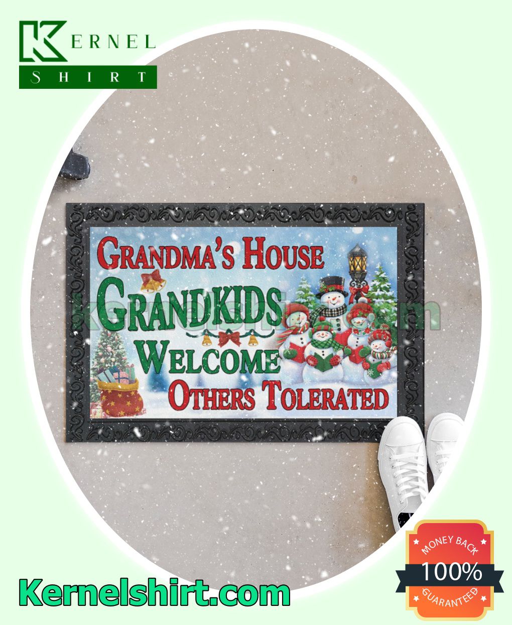 Grandma's House Grandkids Welcome Others Tolerated Welcome Mats b