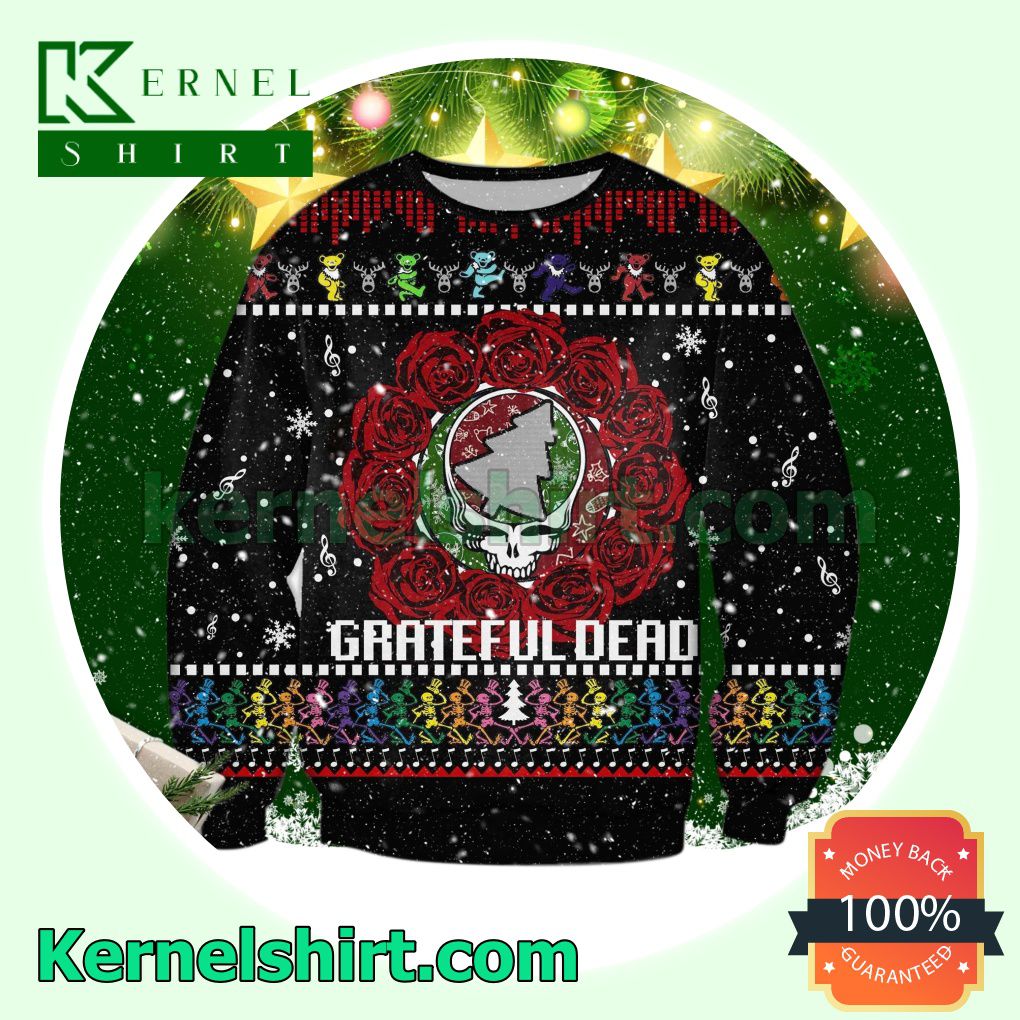 Grateful Dead Logo Xmas Knitted Sweaters