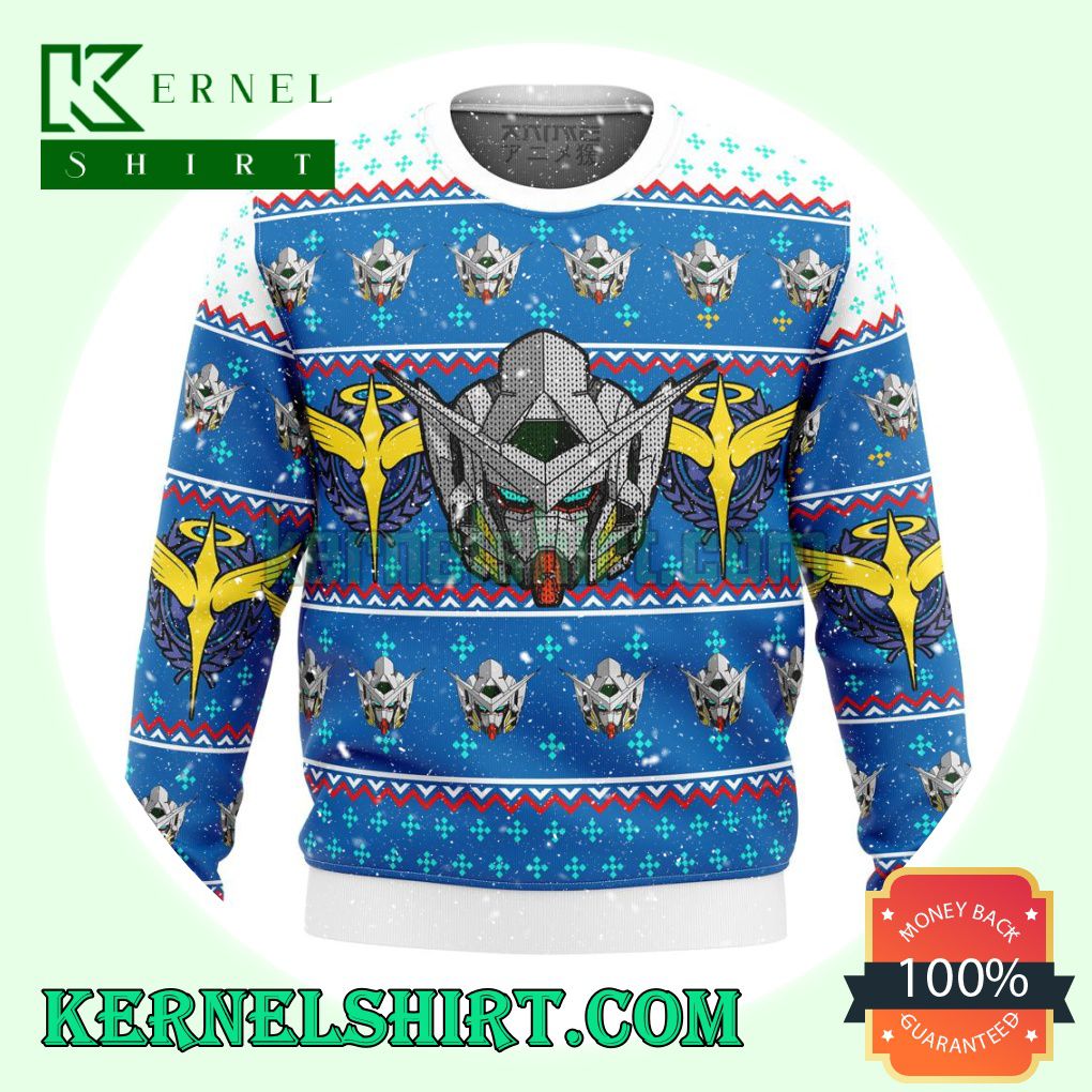 Gundam Helmet Premium Manga Anime Knitting Christmas Sweatshirts