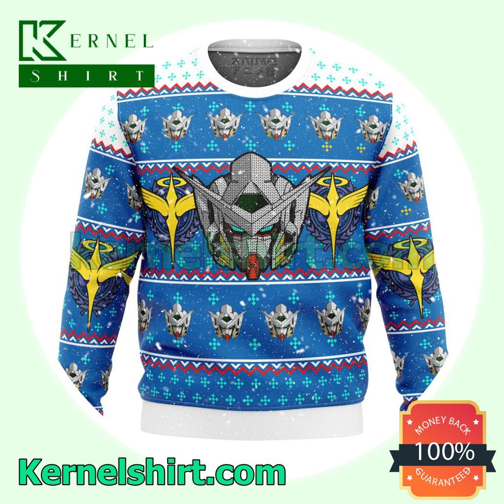 Gundam Helmet Premium Xmas Christmas Sweatshirts